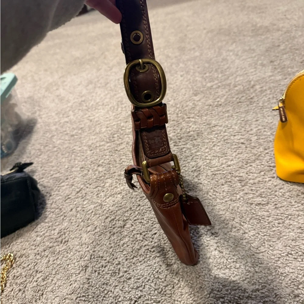 Coach Rich Brown Leather Shoulder Bag - Picture 2 of 4